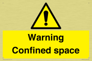 Warning Confined space